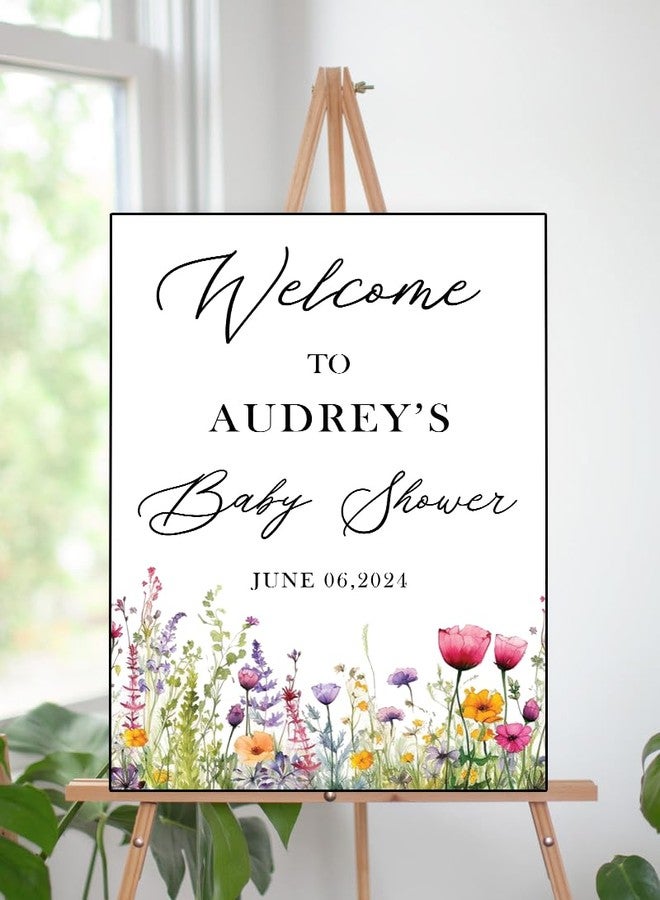 Theme My Party Personalised Baby Shower Welcome Sign Board I Customised Baby Shower Signage Welcome Sign I Baby Shower for Baby Shower Decorations - Image 1